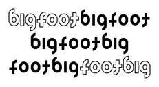 Bigfoot Ambigram