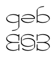 GEB EGB Ambigram